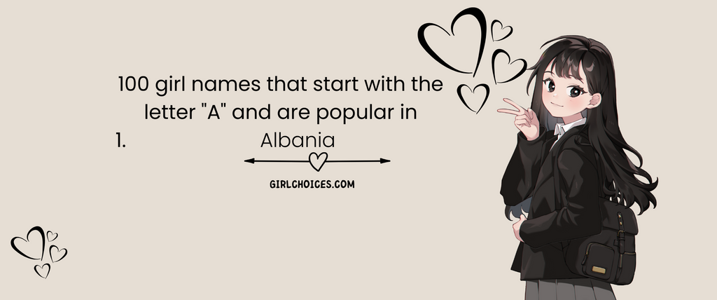 100 girl names that start with the letter 