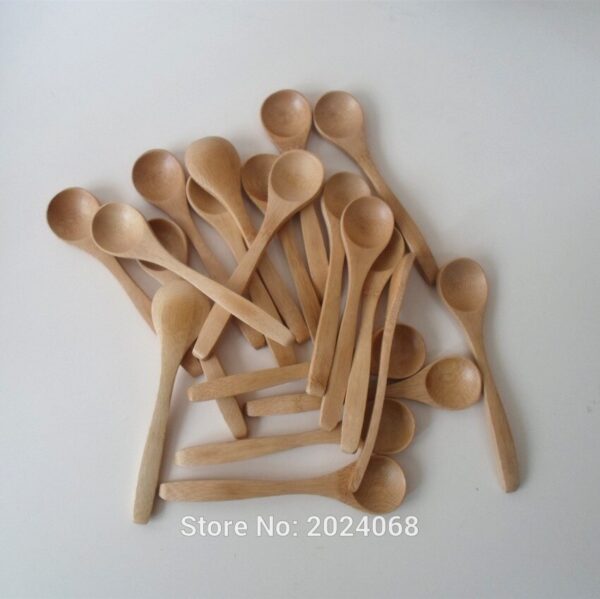 10Pcs/Set 5.1inch Wooden Spoon - Image 2