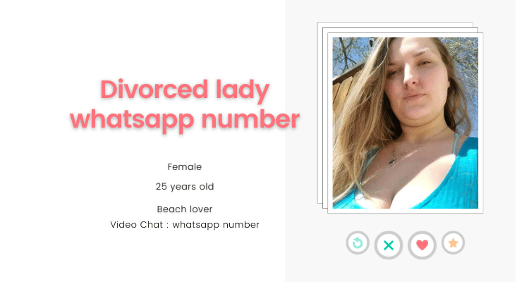 Divorced lady whatsapp number
