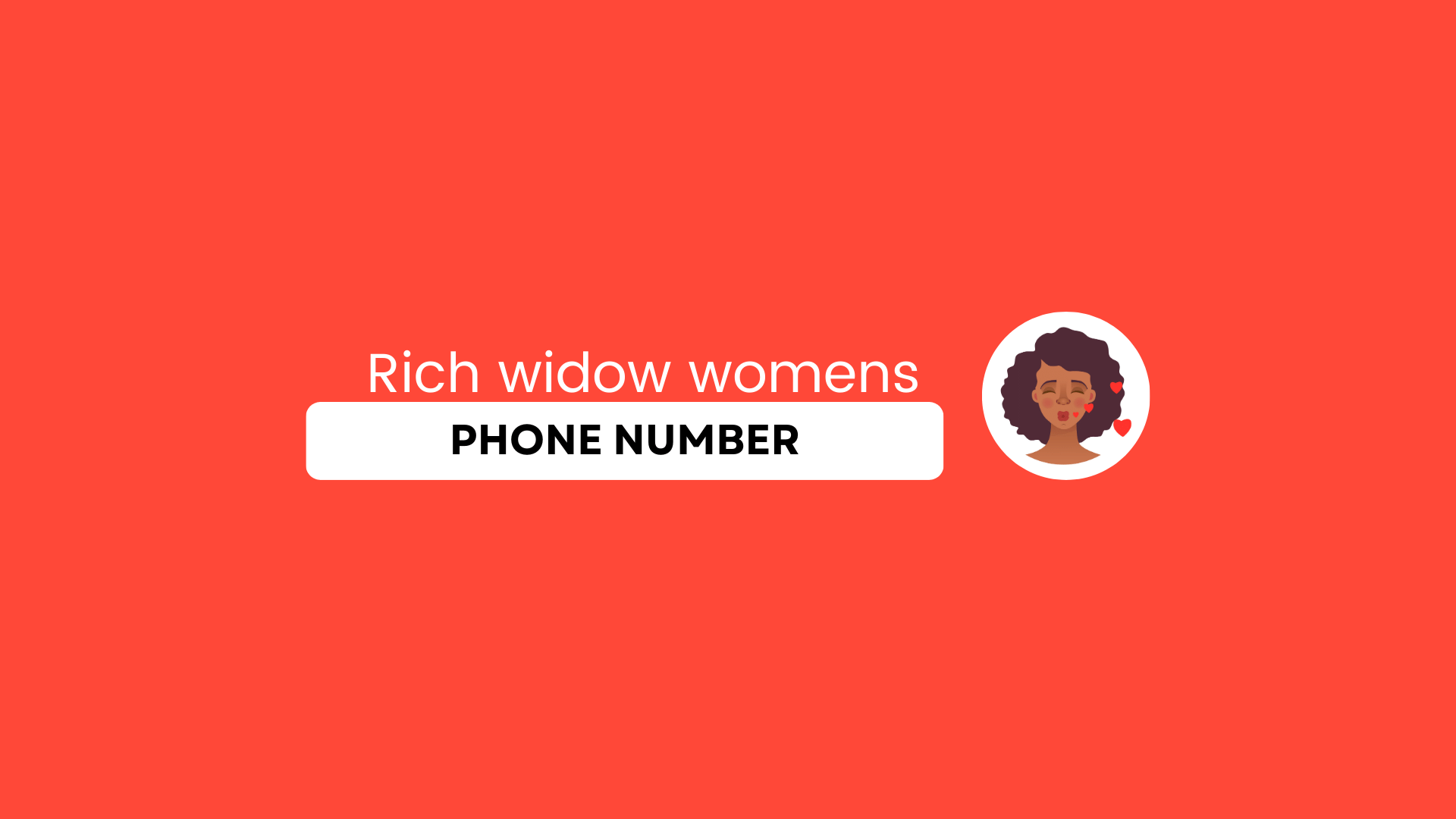rich widow womens phone number